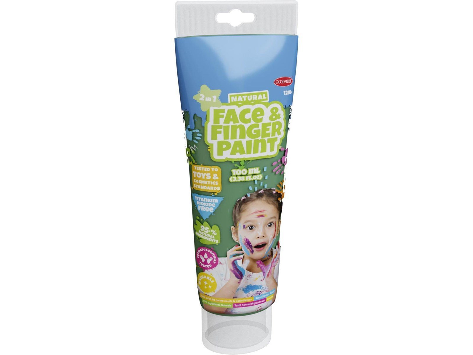 Boti Natural Face & Fingerpaint Tube - Green 100ml Boti Natural Face & Fingerpaint Tube - Green 100ml